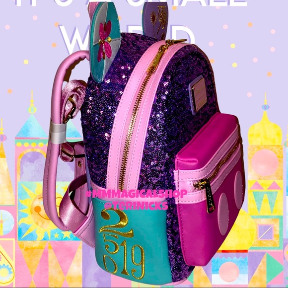 Mickey Mouse Main Attraction “It’s A Small World”Backpack &Purple Potion Wallet main image 4